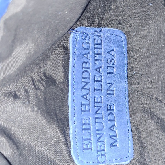 Elie Handbags Blue leather crossbody - Picture 6 of 11